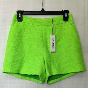 NWT L'AGENCE Neon Lime Green Women's Shorts